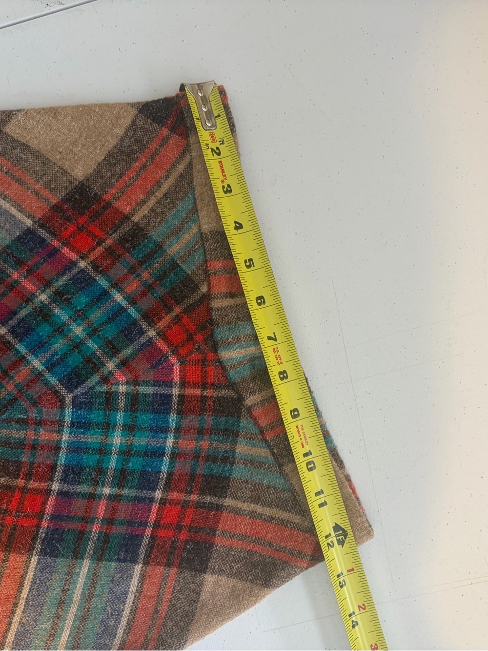 Vintage Wool Plaid Maxi Skirt Size XS Tartan High Rise Cottagecore Academia 70s - Picture 8 of 10